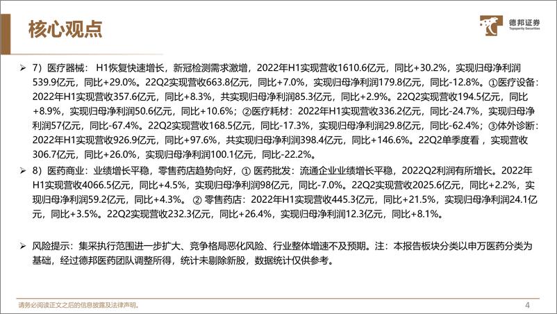 《生物医药行业：CXO、IVD和医疗服务表现亮眼，医药已深度调整、公募严重低配，细分板块或迎来机遇-20220904-德邦证券-74页》 - 第6页预览图