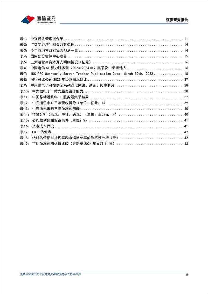 《中兴通讯(000063)坚持自主创新，积极布局“算力%2b连接”-240613-国信证券-48页》 - 第5页预览图