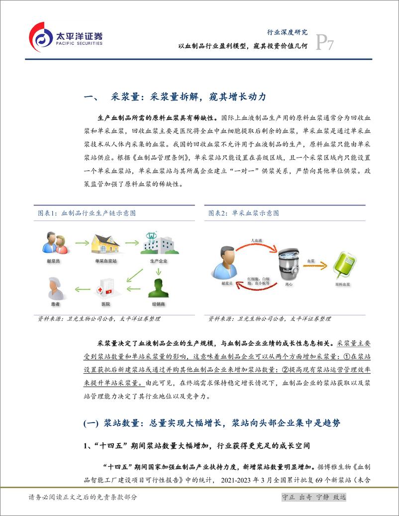 《生物医药Ⅱ行业深度研究_以血制品行业盈利模型_窥其投资价值几何》 - 第7页预览图