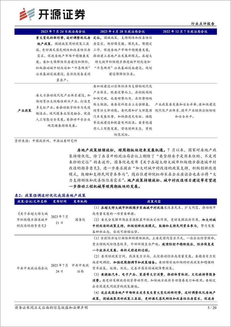 《机械设备行业点评报告：政策业绩双底已现，关注顺周期正当时-20230803-开源证券-20页》 - 第6页预览图