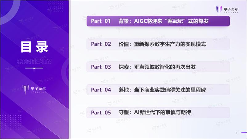 《甲子光年-中国AIGC行业应用价值研究报告》 - 第3页预览图