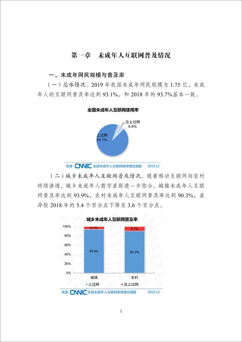 《2019年全国未成年人互联网 使用情况研究报告》 - 第5页预览图