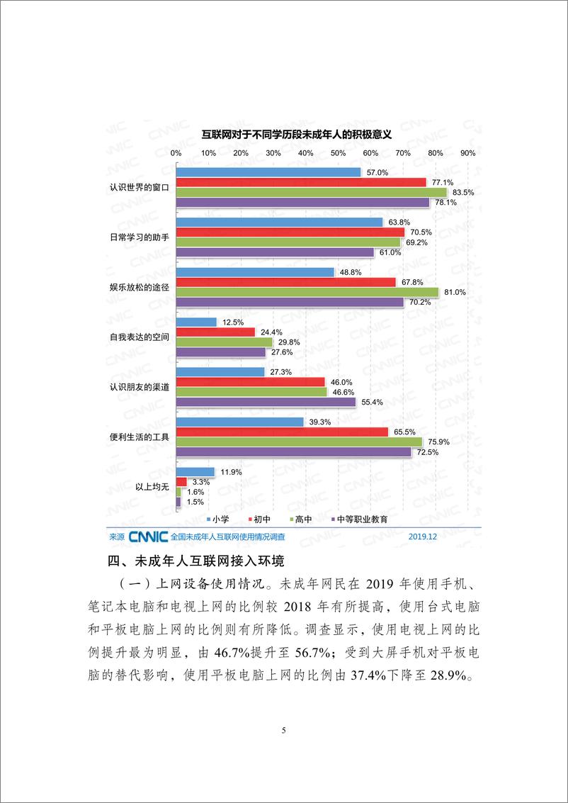 《2019年全国未成年人互联网 使用情况研究报告》 - 第8页预览图