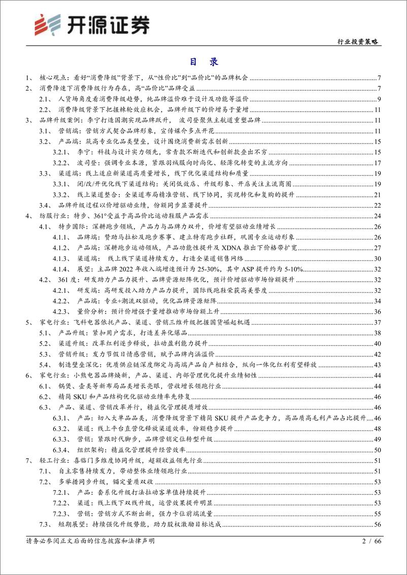 《家用电器行业投资策略：“消费降级”背景下从“性价比”到“品价比”的品牌机会-20221023-开源证券-66页》 - 第3页预览图