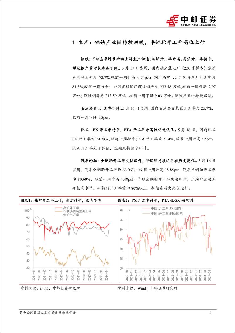 《高频数据跟踪：生产持续改善，铜价加速上行-240520-中邮证券-13页》 - 第4页预览图