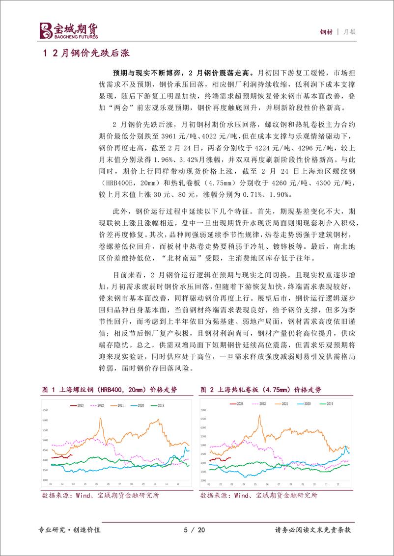 《钢材月报：旺季成色待验证，钢价高位震荡-20230301-宝城期货-20页》 - 第6页预览图