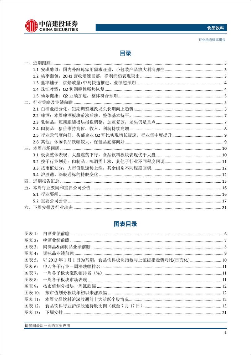 《食品饮料行业动态：白酒需求向好趋势不变，板块回调关注龙头买入机会-20200719-中信建投-24页》 - 第3页预览图