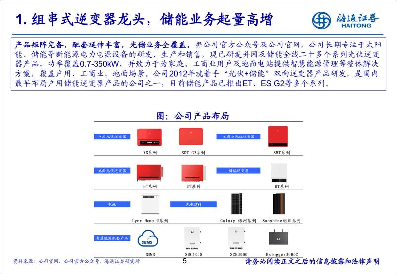 《固德威(688390)并网出货放量，储能蓄势待发，业绩弹性可期-240813-海通证券-30页》 - 第6页预览图