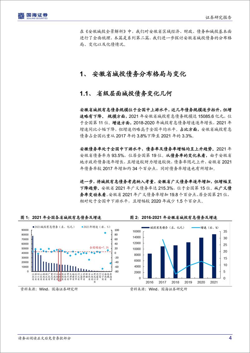 《2022年区域城投面面观系列（二）：安徽省城投债务面面观-20220914-国海证券-17页》 - 第5页预览图