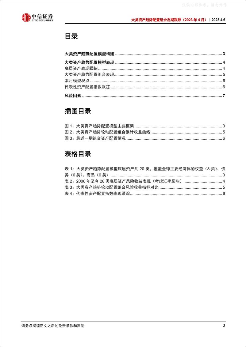 《中信证券-大类资产趋势配置组合定期跟踪(2023年4月)：全球多资产轮动策略优势体现-230406》 - 第2页预览图