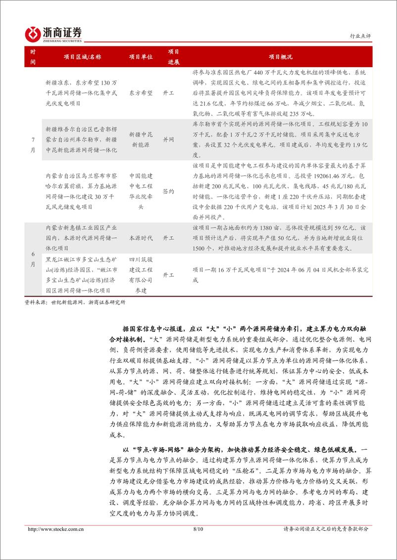 《电力设备行业点评报告：算力电力协同落地，数据中心低碳发展-240811-浙商证券-10页》 - 第8页预览图