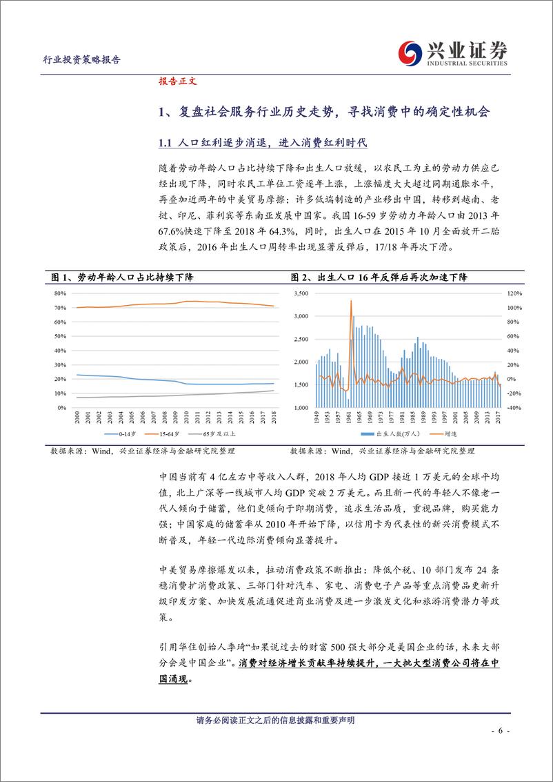 《社会服务行业2020年社服行业年度策略：温故知新，从历史复盘看旅游、美奢、教育板块投资机遇-20191112-兴业证券-66页》 - 第7页预览图