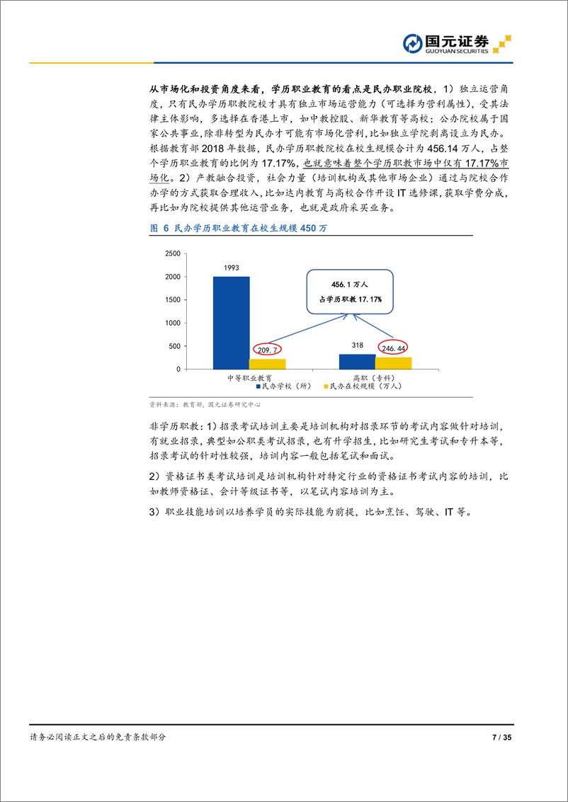 《职业教育行业深度报告：论职业教育，政策加持正当时，市场规模大和龙头稀缺-20190603-国元证券-35页》 - 第8页预览图