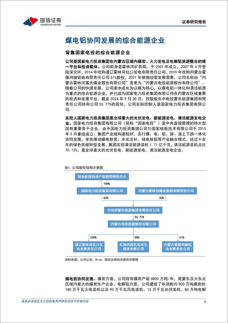 《电投能源(002128)锂电铝协同发展，成长稳健-241119-国信证券-30页》 - 第5页预览图