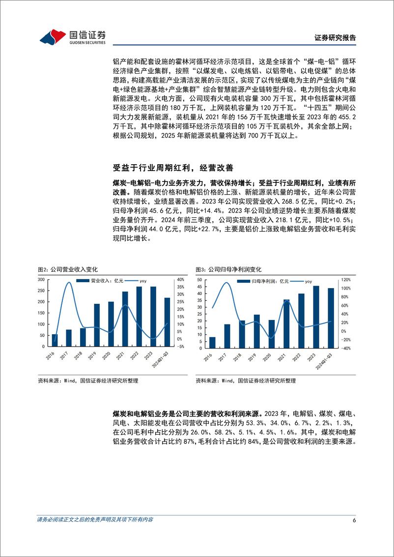 《电投能源(002128)锂电铝协同发展，成长稳健-241119-国信证券-30页》 - 第6页预览图