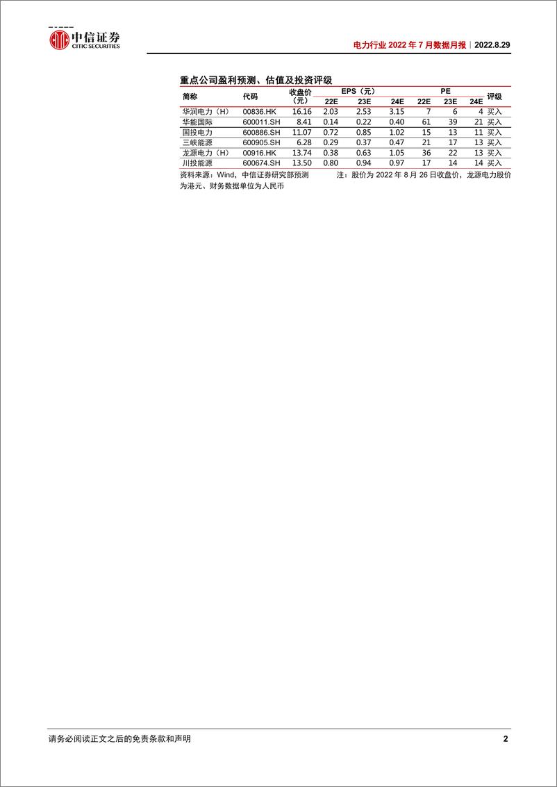 《电力行业2022年7月数据月报：7月需求持续复苏，居民用电增长贡献突出-20220829-中信证券-18页》 - 第3页预览图