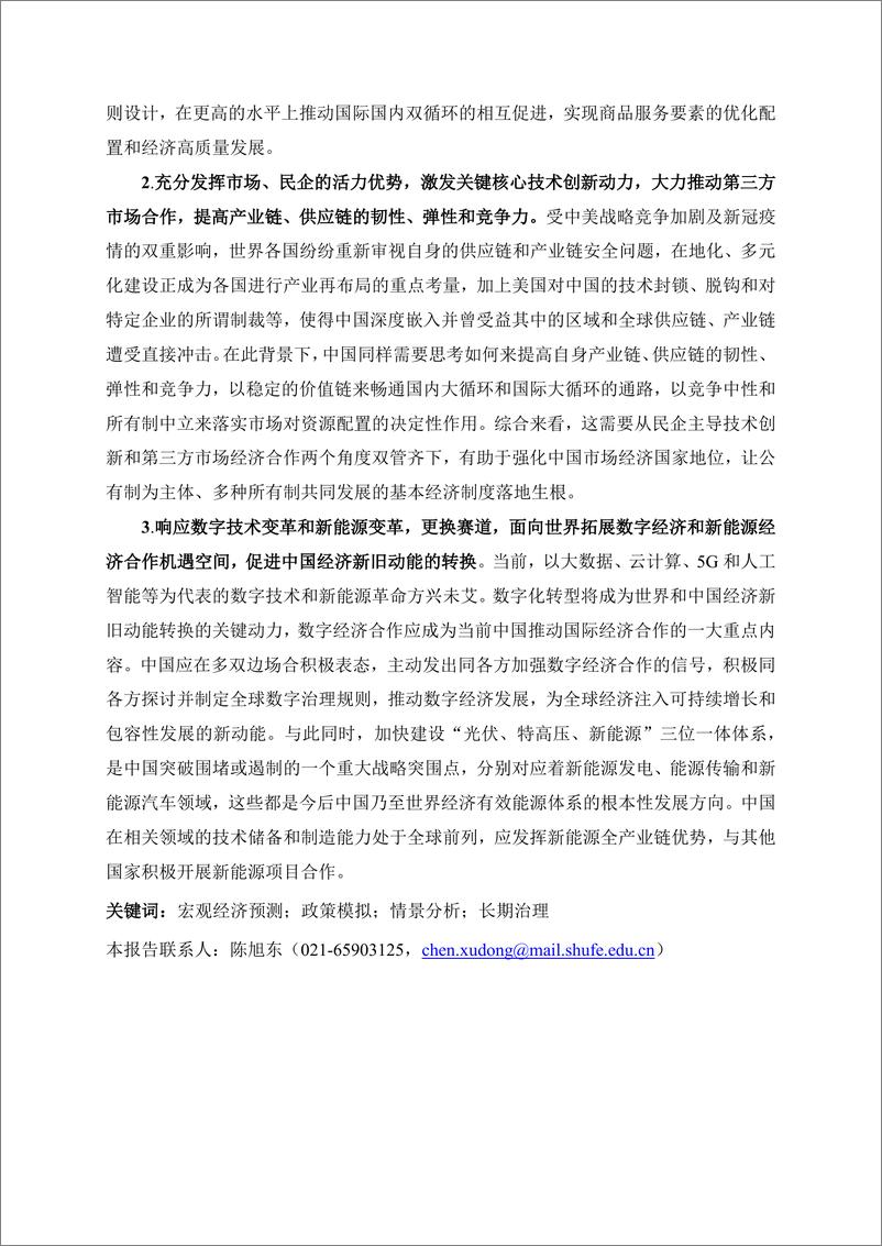 《季度报告-2021-2-风险评估、政策模拟及其治理——新格局下的中国经济：变局与应对》 - 第6页预览图