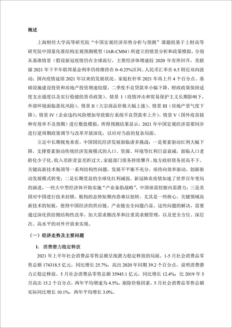 《季度报告-2021-2-风险评估、政策模拟及其治理——新格局下的中国经济：变局与应对》 - 第8页预览图