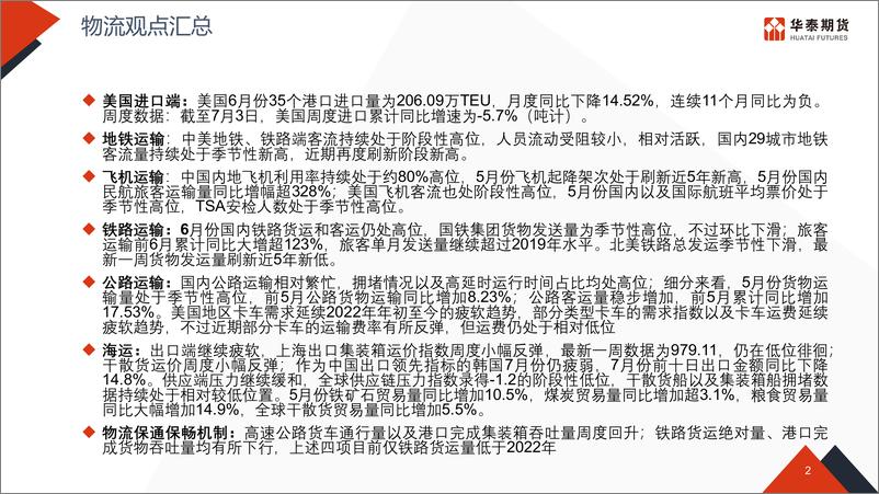 《物流看世界-20230717-华泰期货-52页》 - 第3页预览图