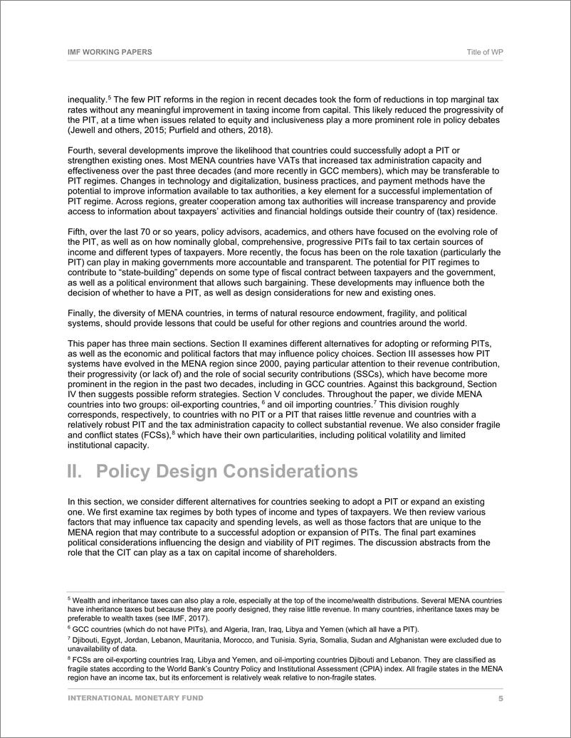 《IMF-中东和北非个人所得税：前景和可能性（英）-2023.2-39页》 - 第8页预览图