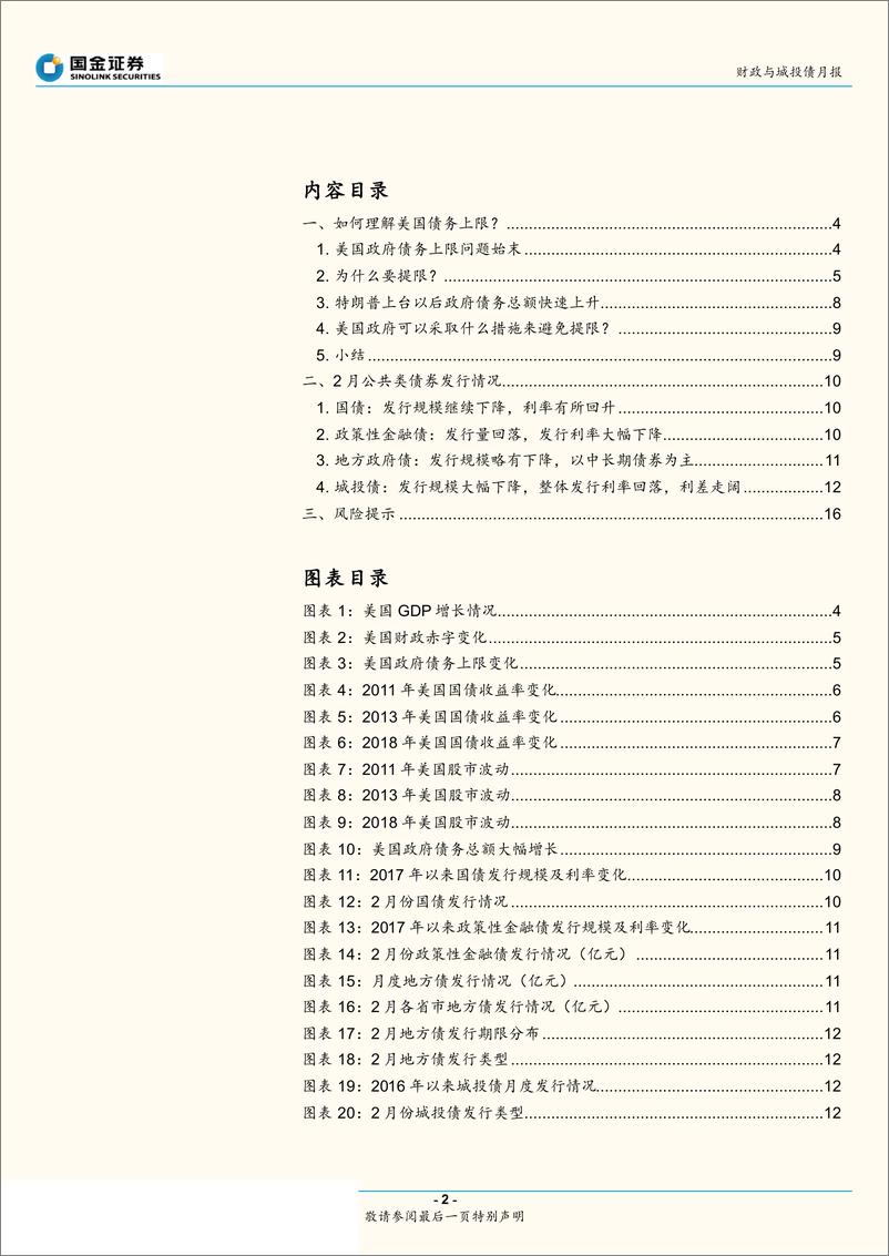 《财政与城投债月报：如何理解美国债务上限？-20190327-国金证券-17页》 - 第3页预览图