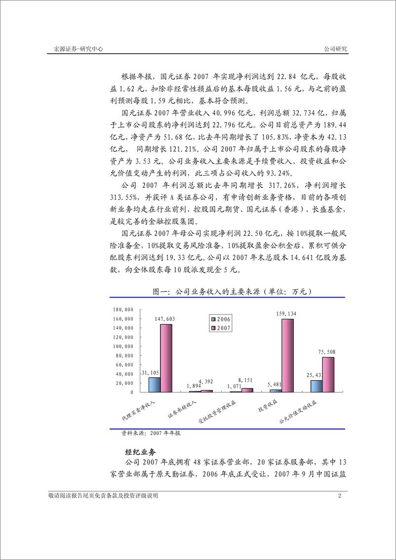 《国元证券（宏源证券）-年报点评-07 年业绩合乎预期，有望进一步提升行业地位》 - 第3页预览图