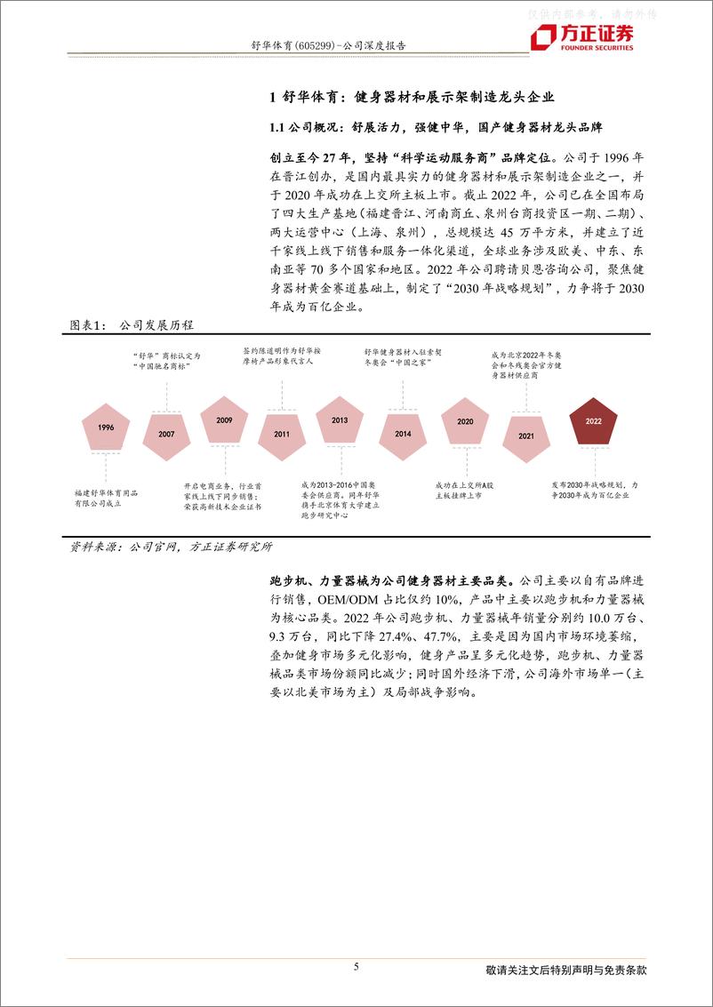 《方正证券-舒华体育(605299)舒展活力，强健中华，健身器材龙头迎风起-230406》 - 第5页预览图