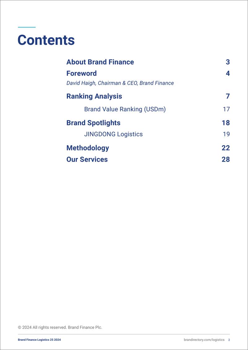 《Brand Finance_2024年物流品牌25强报告_英文版_》 - 第2页预览图