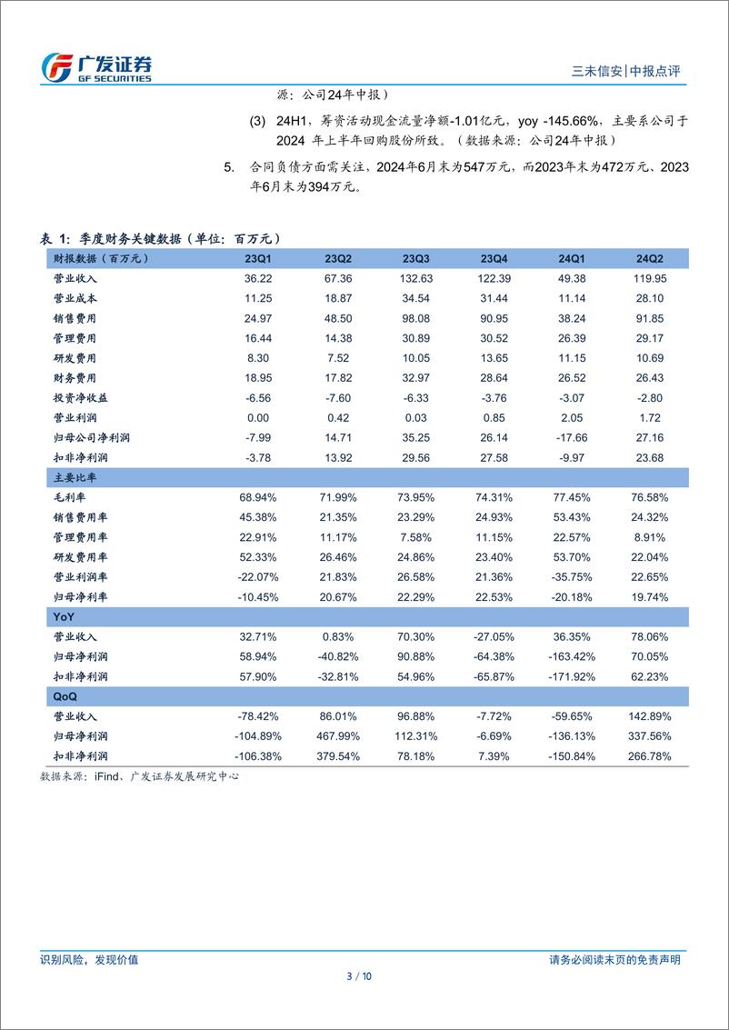 《三未信安(688489)业务扩张期费用增长较快，关注海外市场进展-240909-广发证券-10页》 - 第3页预览图