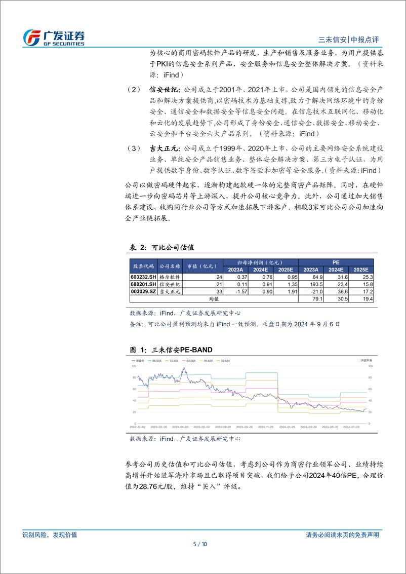 《三未信安(688489)业务扩张期费用增长较快，关注海外市场进展-240909-广发证券-10页》 - 第5页预览图