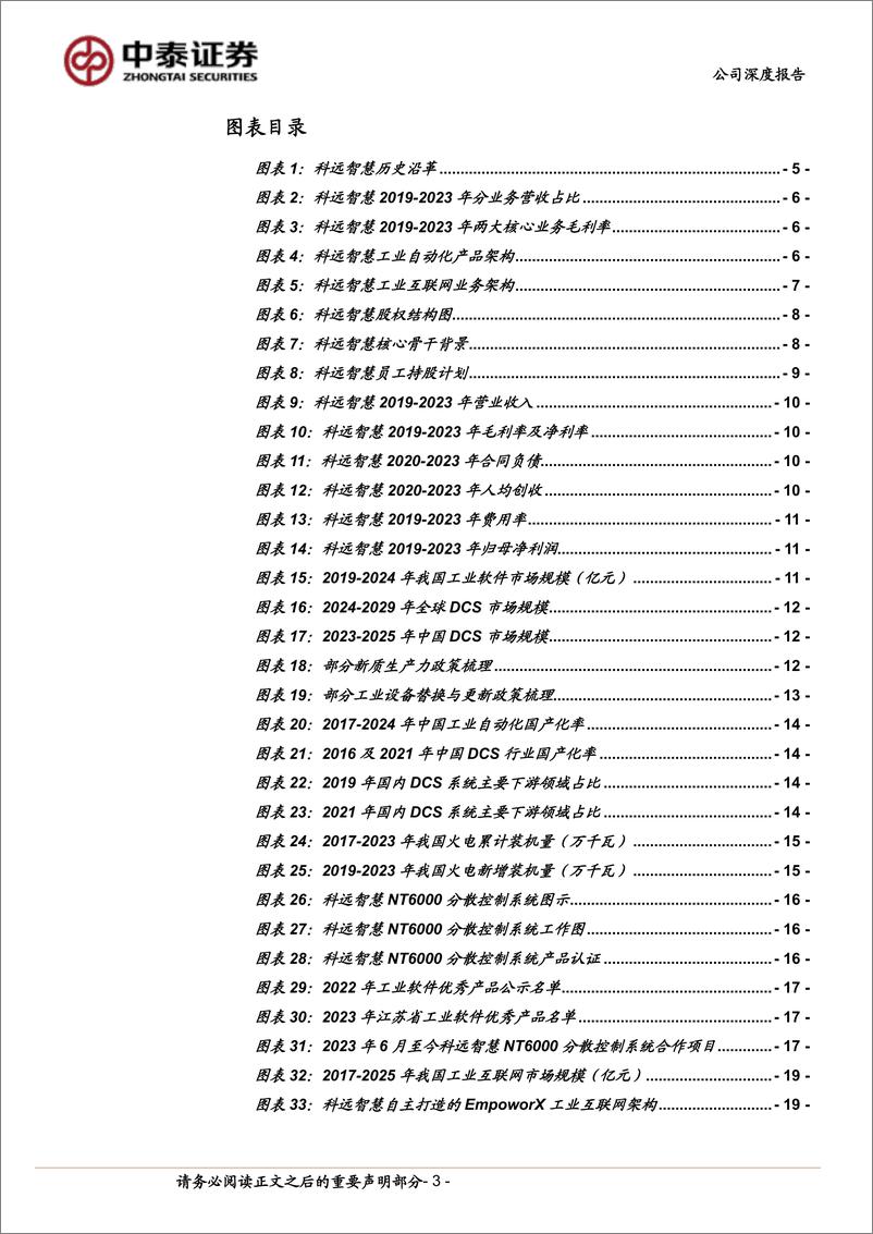 《科远智慧(002380)工控DCS翘楚，国产替代打开全面增长空间-240731-中泰证券-31页》 - 第3页预览图