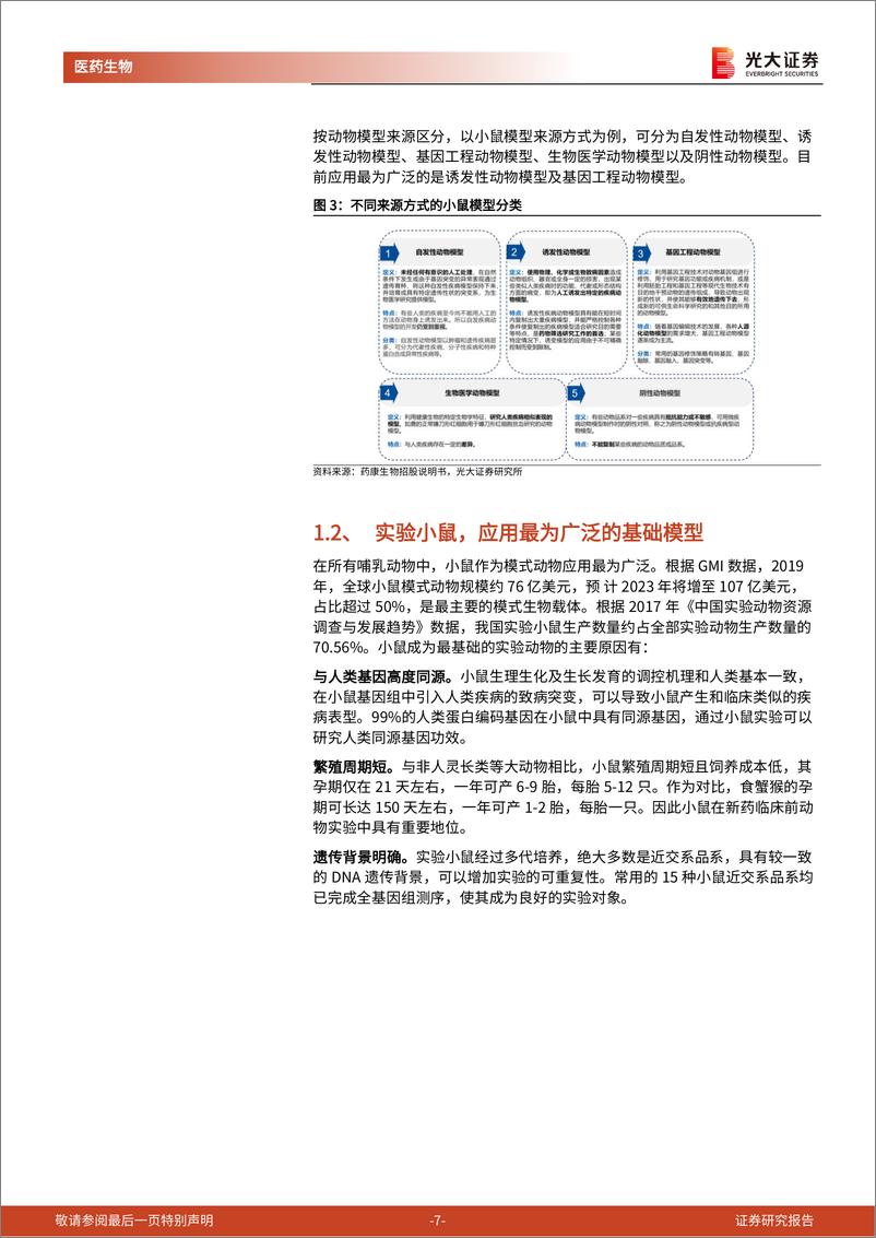 《医药生物行业生命科学领域产业链系列报告之一：模式动物，技术迭代需求放量，快步迈入产业化时代-20221007-光大证券-34页》 - 第8页预览图