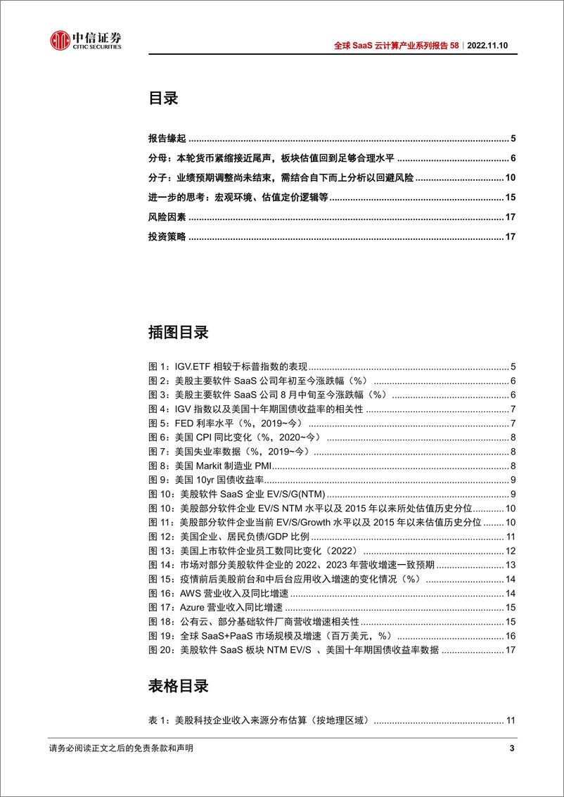 《科技行业全球SaaS云计算产业系列报告58：美股软件SaaS当前的核心矛盾是什么？-20221110-中信证券-20页》 - 第4页预览图