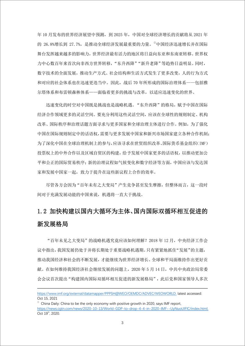 《新发展格局下的中国国际经贸合作与前瞻》报告 - 第5页预览图