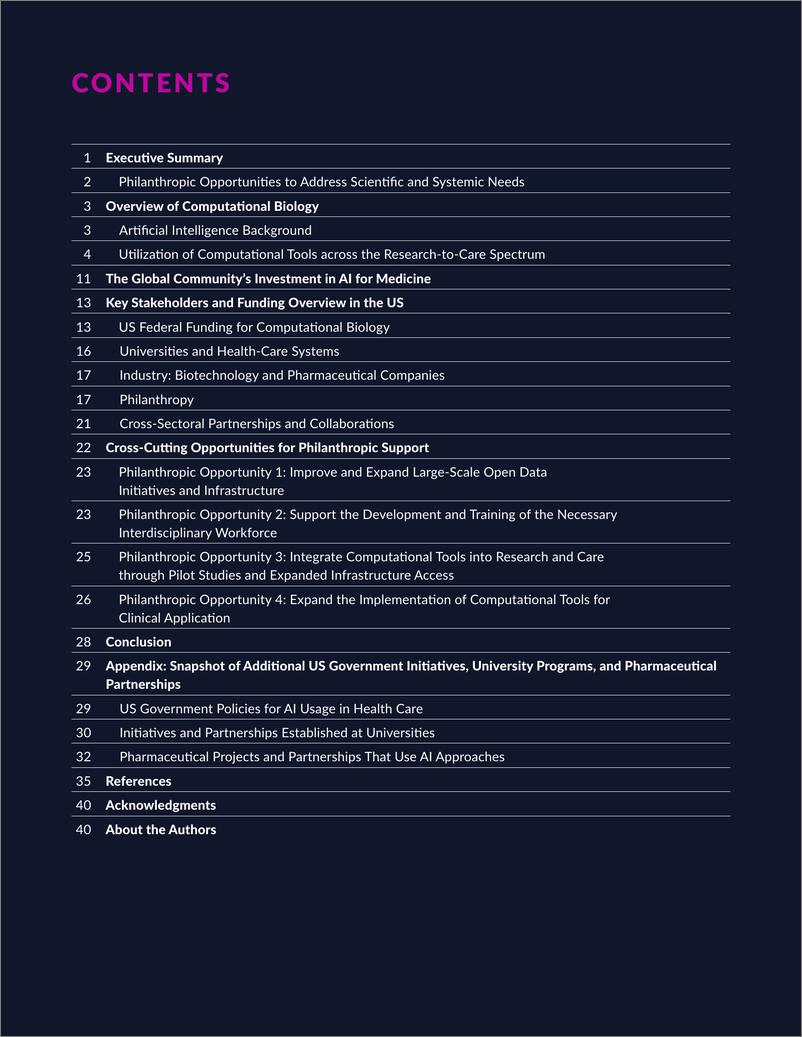 《Milken米尔肯研究所：2024变革的计算生物学：给予的智慧指南报告（英文版）》 - 第4页预览图