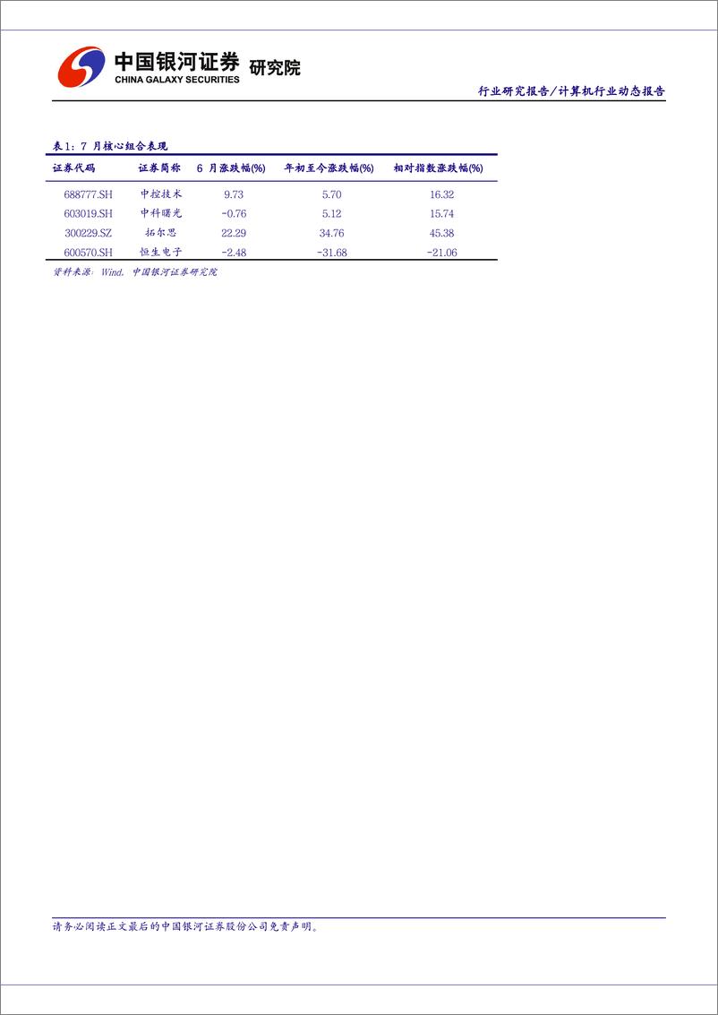 《计算机行业7月动态报告：国产EDA龙头华大九天上市，信创加速迹象明显-20220812-银河证券-53页》 - 第3页预览图