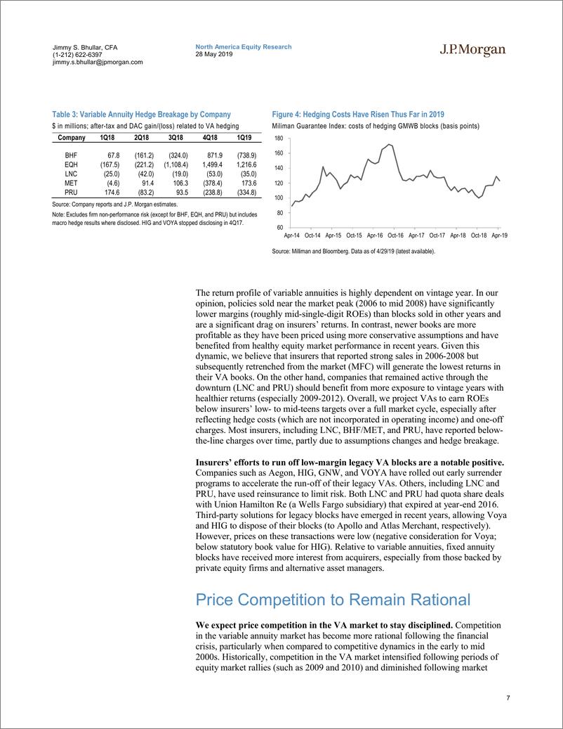 《J.P. 摩根-美股-保险行业-2019年Q2北美可变年金市场趋势-2019.5.28-28页》 - 第8页预览图
