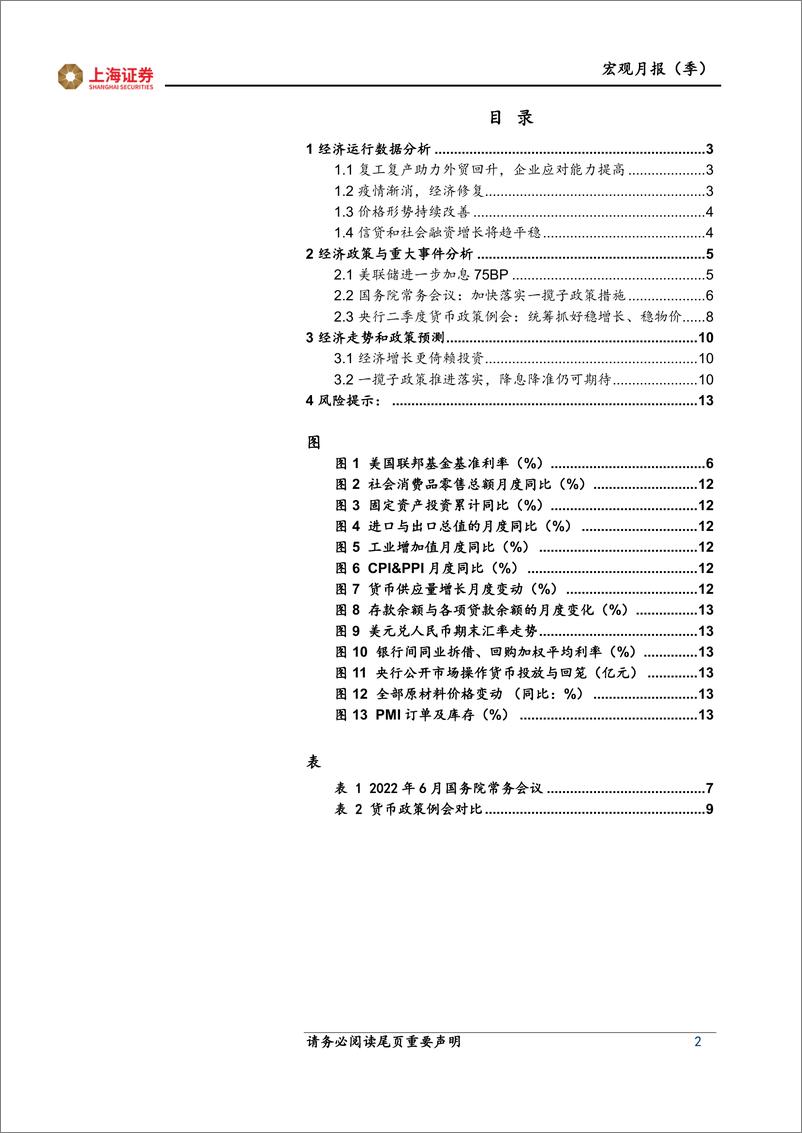 《2022年6月宏观经济月报：一揽子政策推进落实，经济修复式增长-20220706-上海证券-15页》 - 第3页预览图