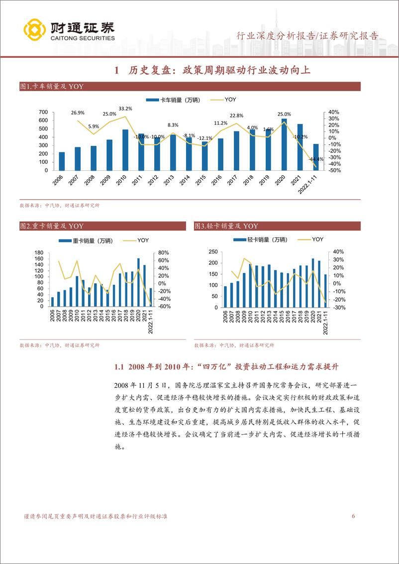 《汽车行业深度分析报告：卡车需求开启新一轮向上周期，卡车需求触底回升，客车需求企稳-20230118-财通证券-30页》 - 第7页预览图