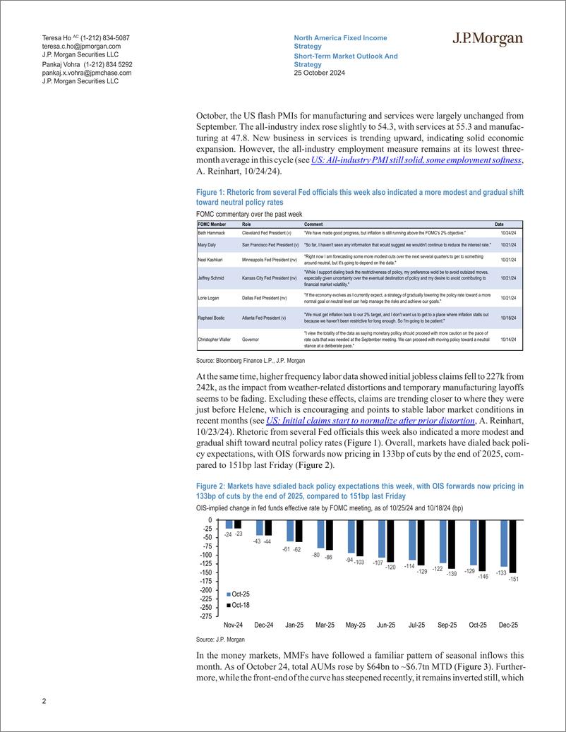 《JPMorgan Econ  FI-Short-Term Market Outlook And Strategy Ghosts of month-ends ...-111100728》 - 第2页预览图