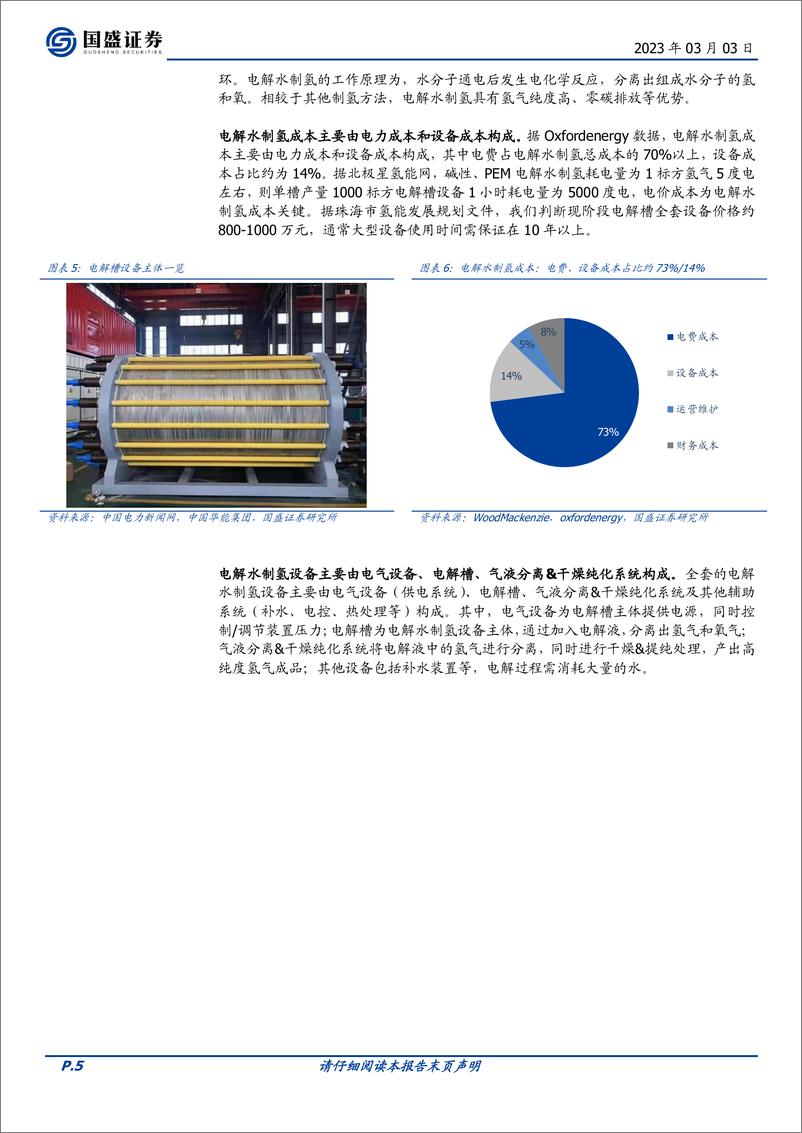 《电力设备行业深度：从电解槽设备看电解水制氢投资机会-20230303-国盛证券-18页》 - 第6页预览图