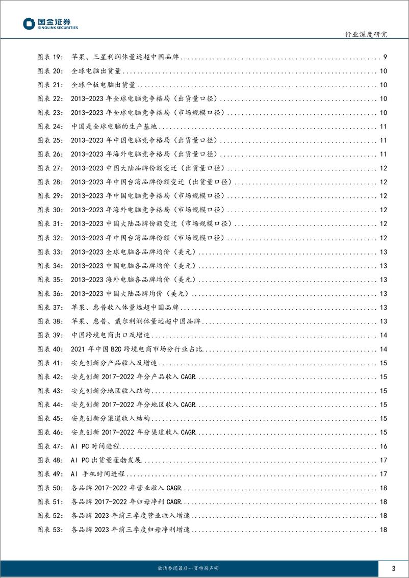 《电子行业深度研究-消费电子出海：从贴牌到品牌，性价比破局，AI边端未来可期-240315-国金证券-23页》 - 第2页预览图