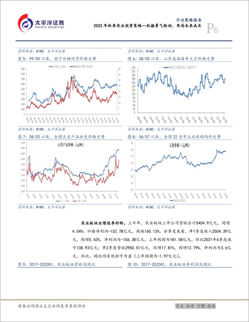 《2022年秋季农业投资策略：把握景气轮动，布局未来成长-20220918-太平洋证券-19页》 - 第7页预览图