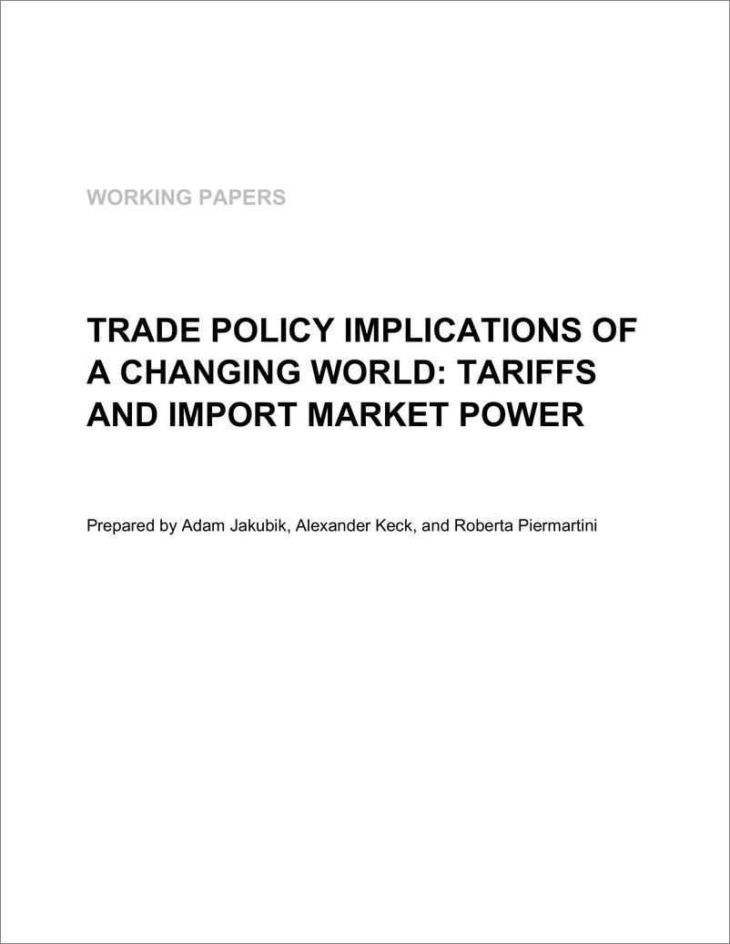 《IMF-不断变化的世界对贸易政策的影响：关税和进口市场力量（英）-2023.1-20页》 - 第4页预览图