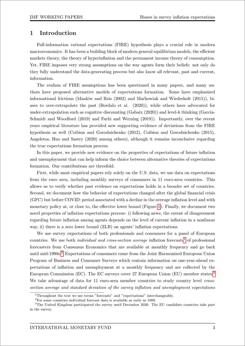 《IMF-调查通胀预期的偏差：来自欧元区的证据（英）-2022.9-51页》 - 第6页预览图