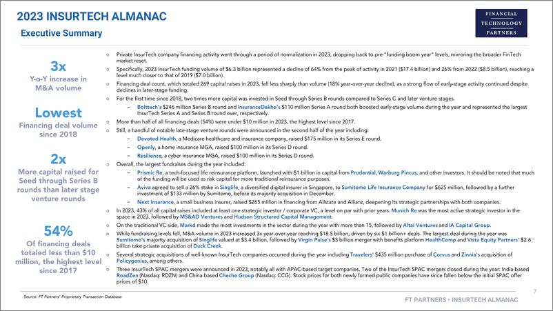 《FT Partners_2023年年度保险科技年鉴报告_英文版_》 - 第7页预览图
