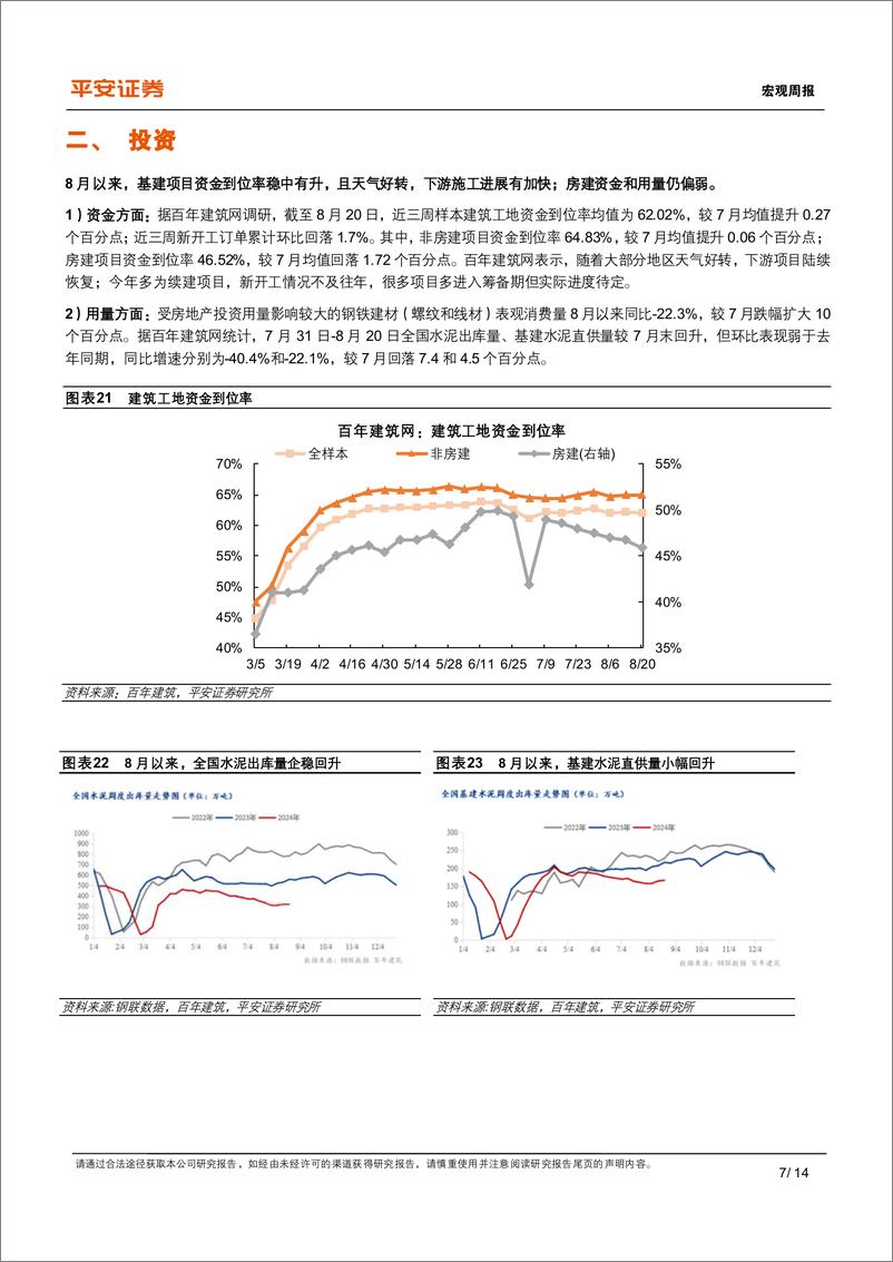 《中国经济高频观察(8月第4周)：8月高频数据表现如何-240826-平安证券-14页》 - 第7页预览图