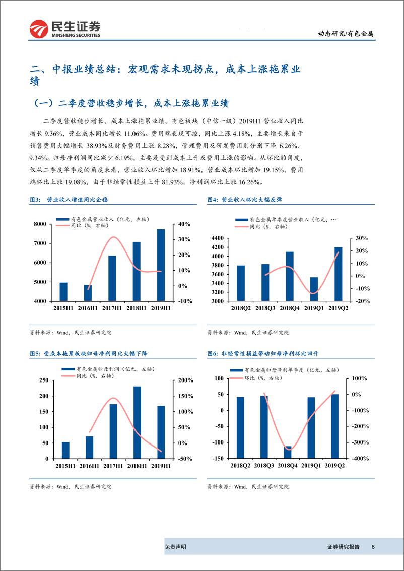 《有色行业2019年半年报总结：看好铝钴边际改善，重视贵金属配置价值-20190903-民生证券-26页》 - 第7页预览图