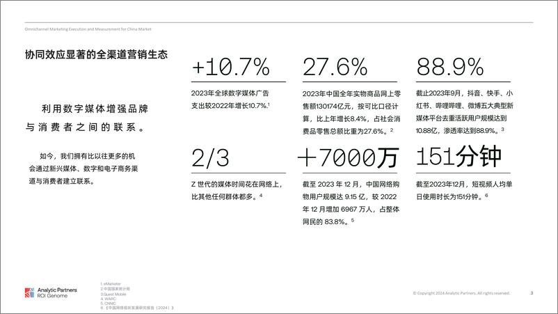 《勘讯咨询AnalyticPartners：2024ROIGenome营销报告全渠道营销与营销测量》 - 第3页预览图