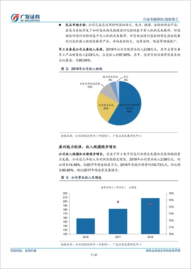 《国防军工行业“科创”系列报告：新光光电，专注光电领域，军民融合发展-20190403-广发证券-21页》 - 第8页预览图